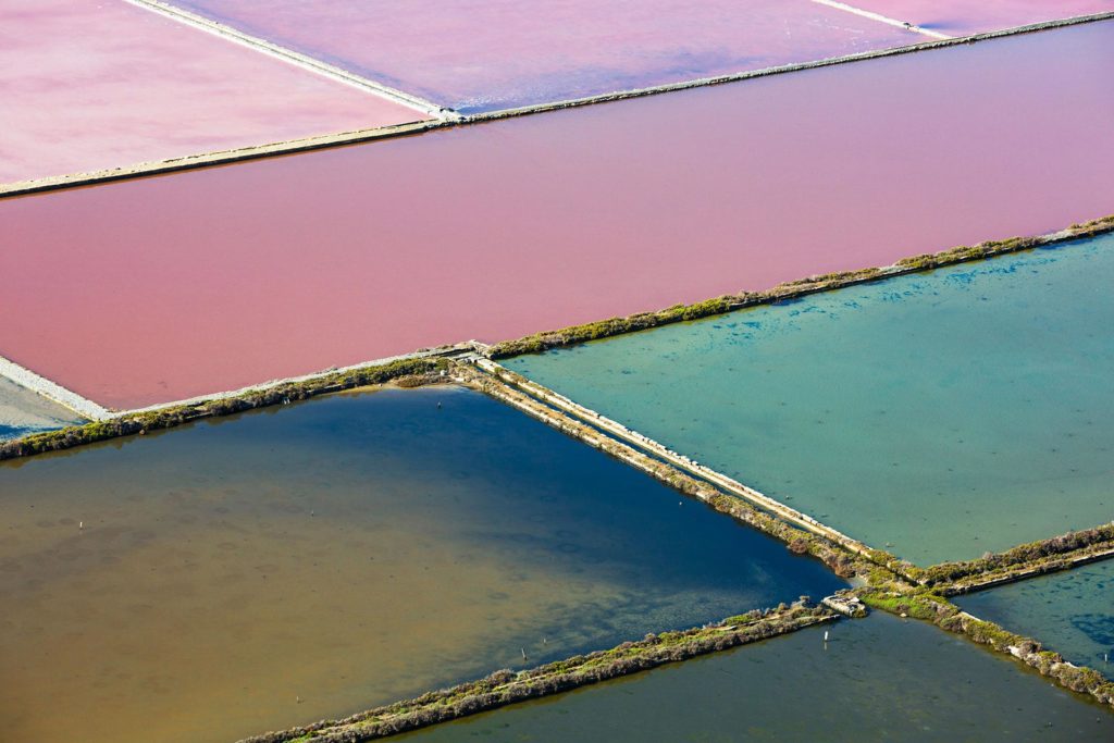 foto aerea, colori, mare luce d'estate